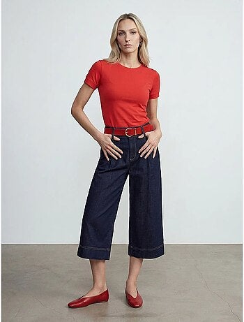 T-shirt femme slim à col rond dilvin