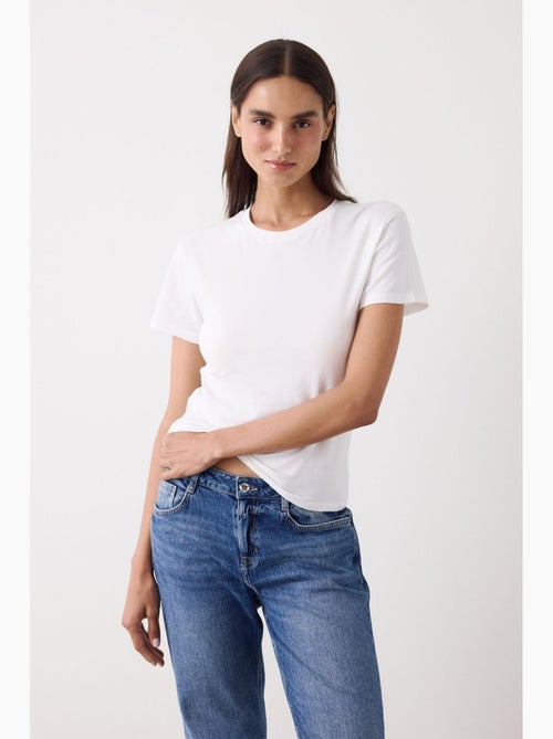 T-shirt femme slim fit basic penti - Kiabi