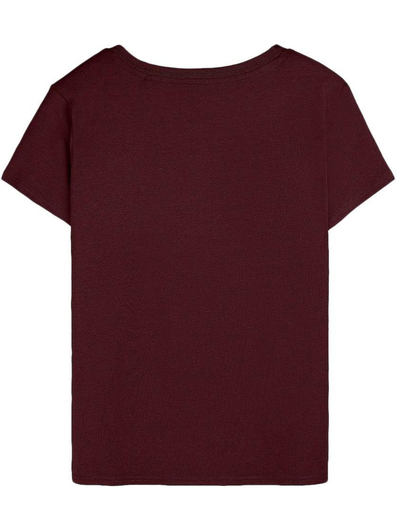T-shirt femme teddy smith Bordeaux - Kiabi