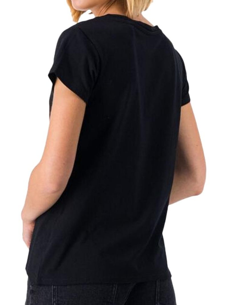 T-shirt Femme Teddy Smith Noir - Kiabi