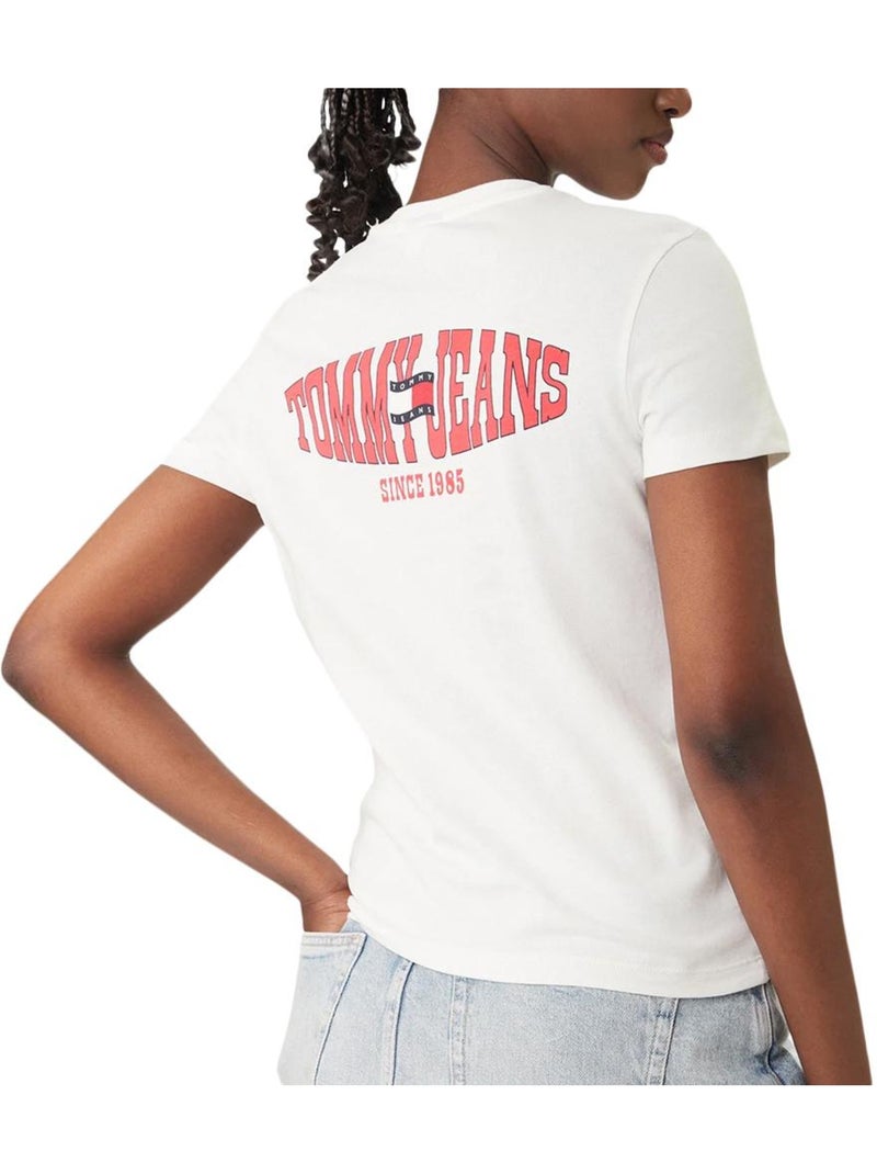 T-shirt femme tommy hilfiger Beige - Kiabi