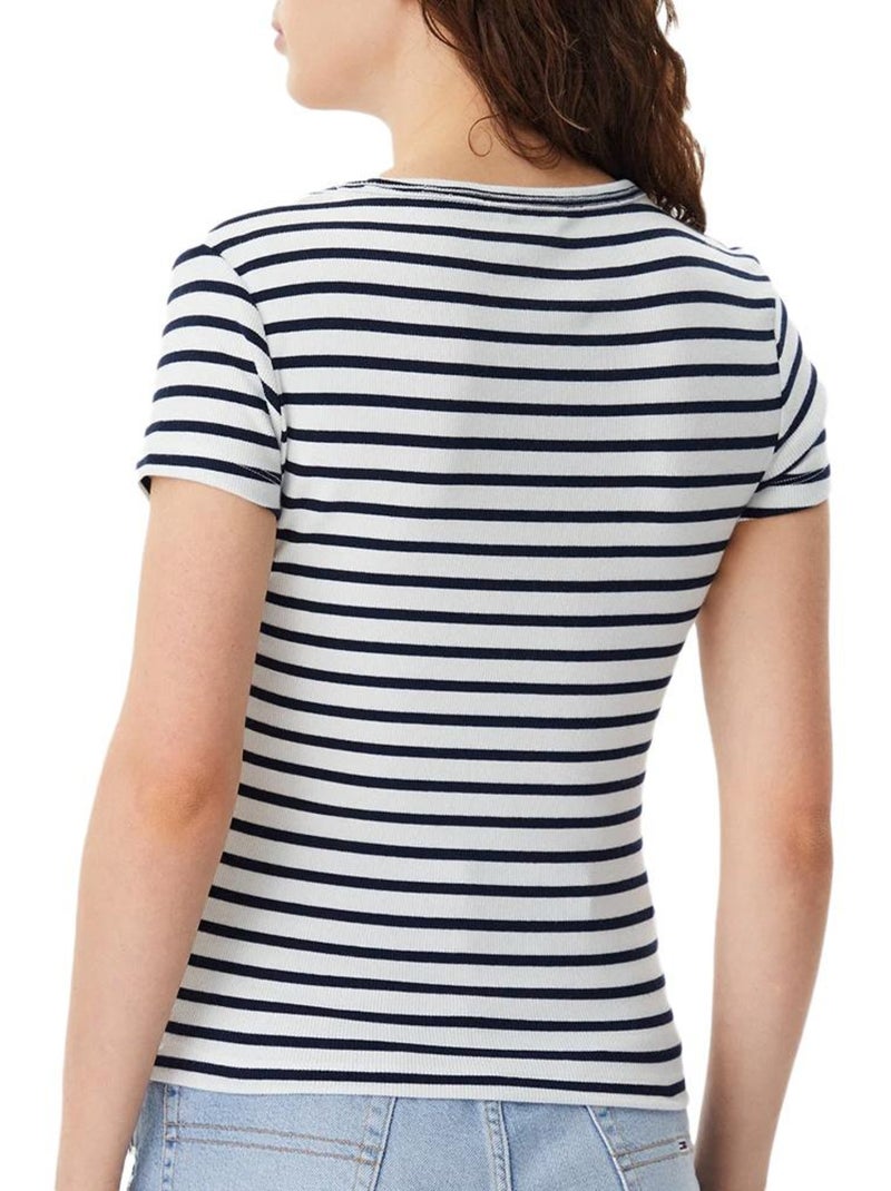 T-shirt Femme Tommy Hilfiger Blanc - Kiabi