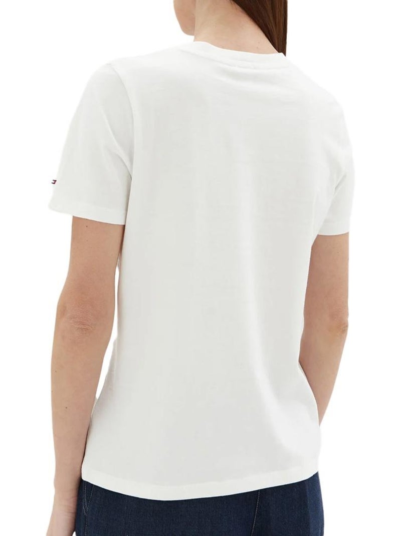 T-Shirt Femme Tommy Hilfiger Blanc - Kiabi