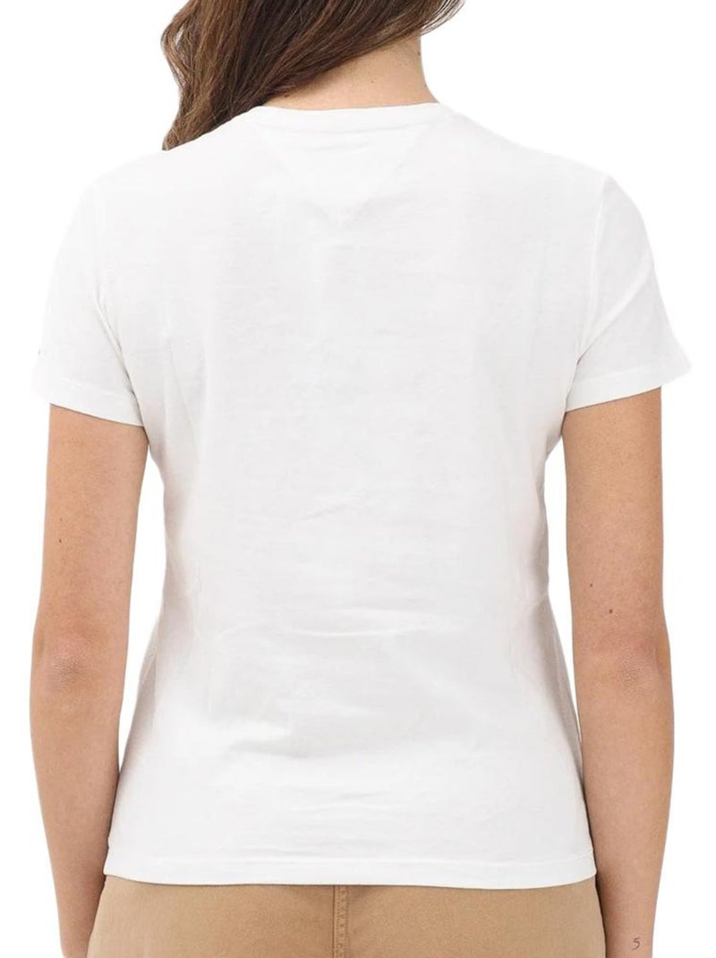 T-shirt Femme Tommy Hilfiger Blanc - Kiabi