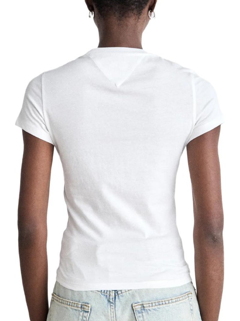 T-shirt Femme Tommy Hilfiger Blanc - Kiabi