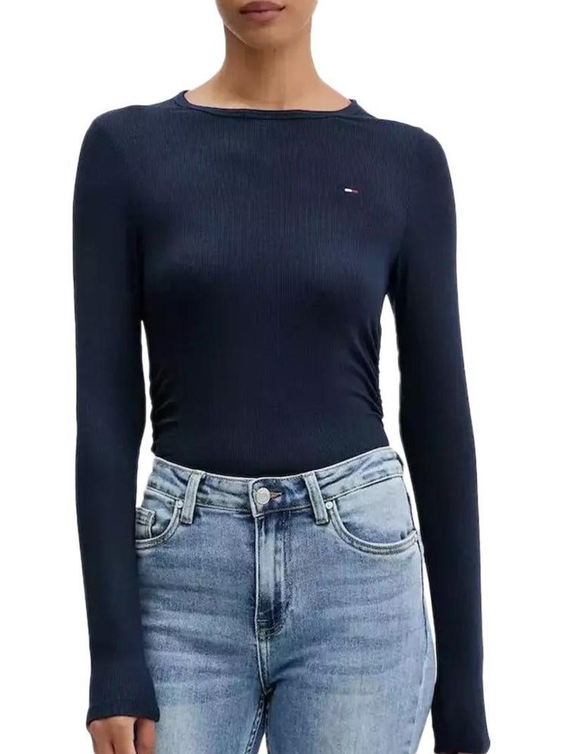 T-shirt femme tommy hilfiger Bleu marine - Kiabi
