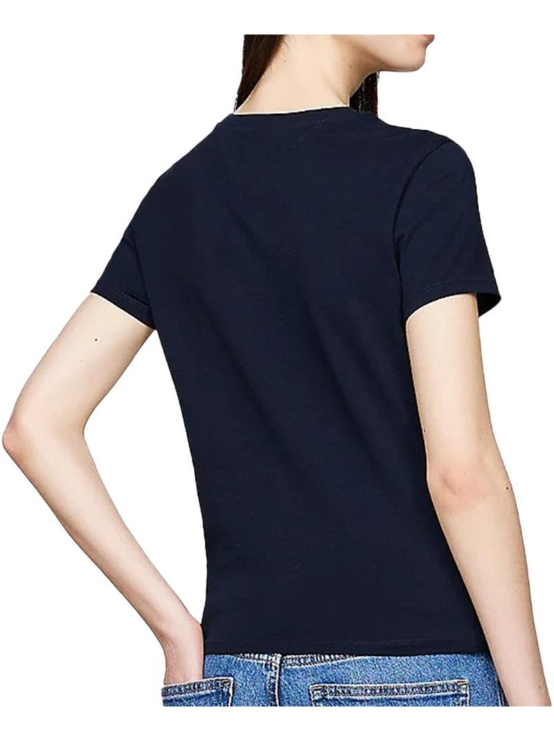 T-shirt Femme Tommy Hilfiger Bleu marine - Kiabi