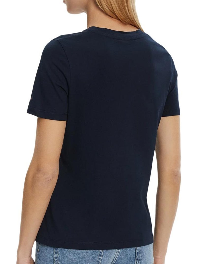 T-Shirt Femme Tommy Hilfiger Bleu marine - Kiabi