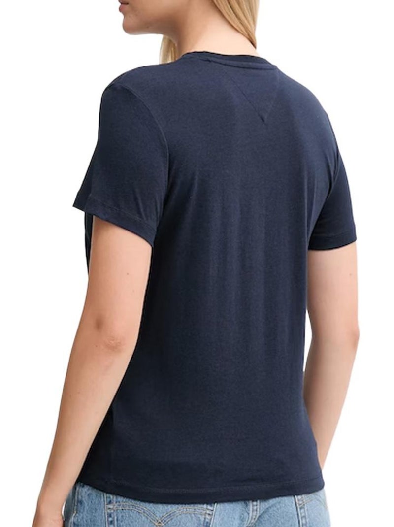 T-Shirt Femme Tommy Hilfiger Bleu marine - Kiabi