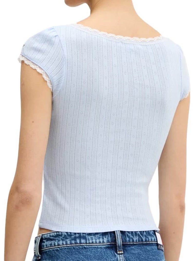 T-shirt Femme Tommy Hilfiger Bleu - Kiabi