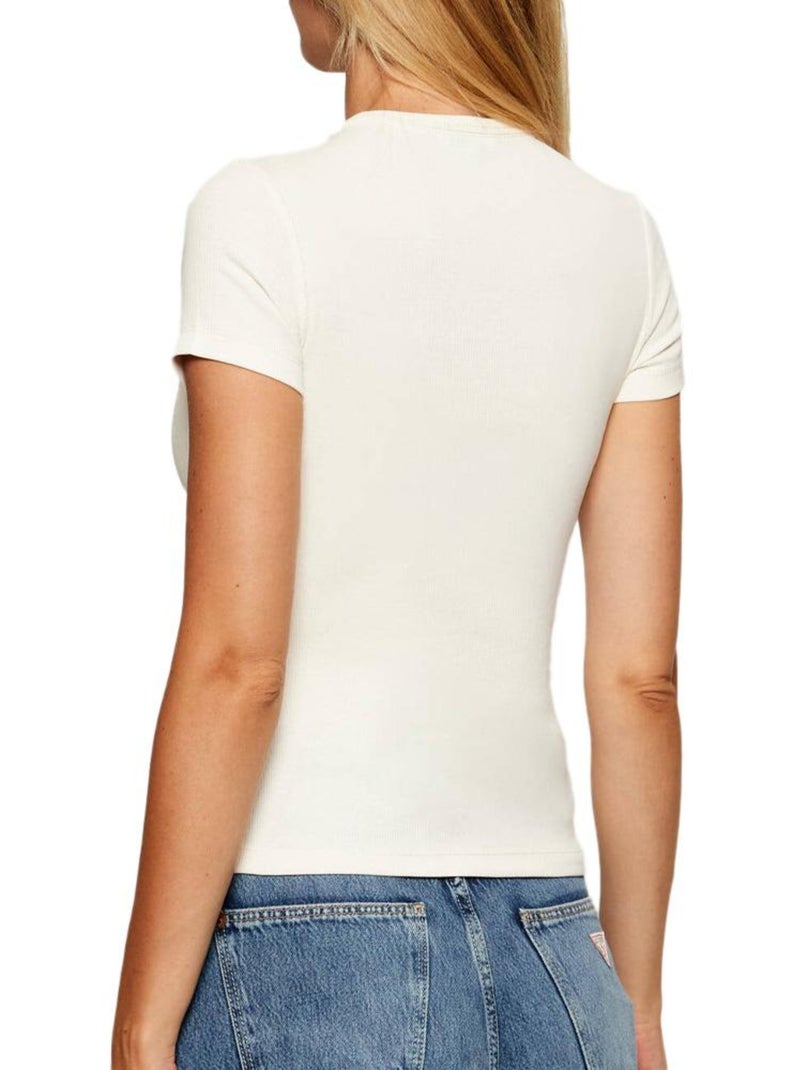 T-shirt femme tommy hilfiger Ecru - Kiabi