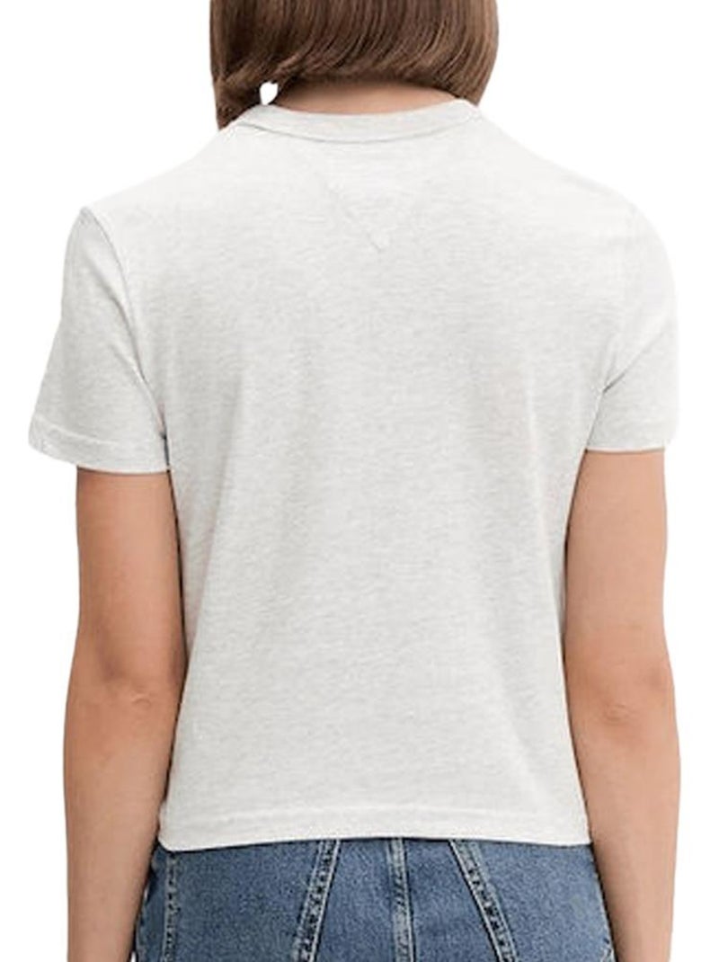 T-Shirt Femme Tommy Hilfiger Gris Argenté - Kiabi