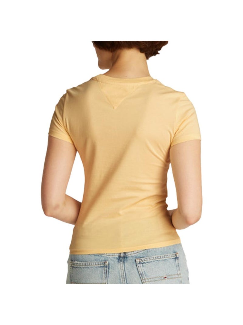 T-shirt Femme Tommy Hilfiger Jaune - Kiabi