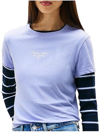 T-Shirt Slim Femme Tommy Hilfiger Logo