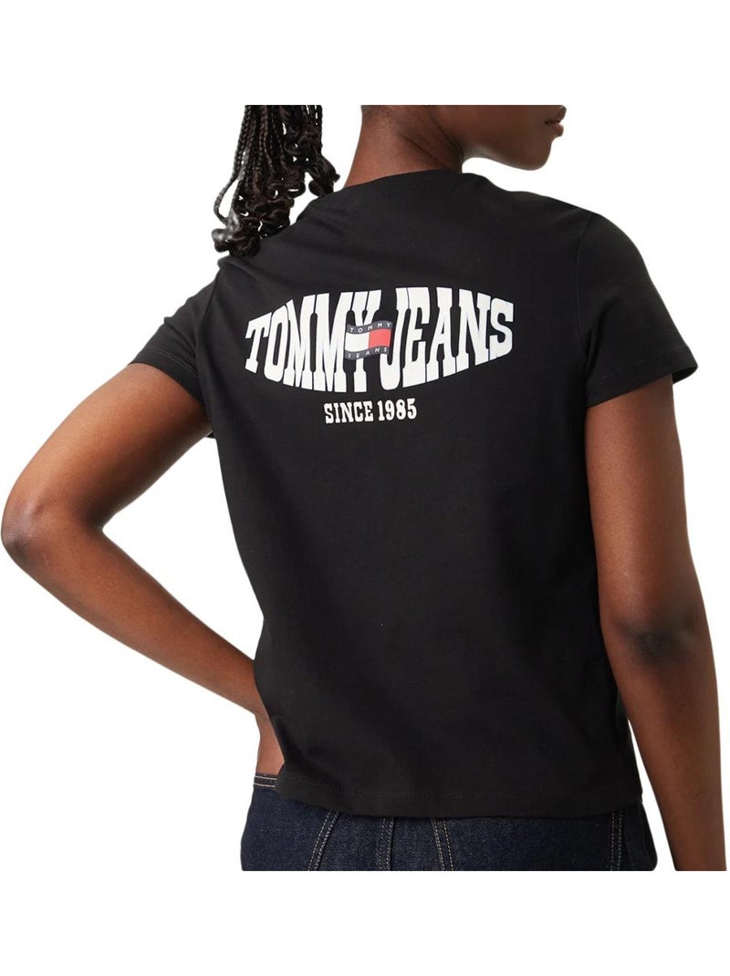 T-shirt femme tommy hilfiger Noir - Kiabi