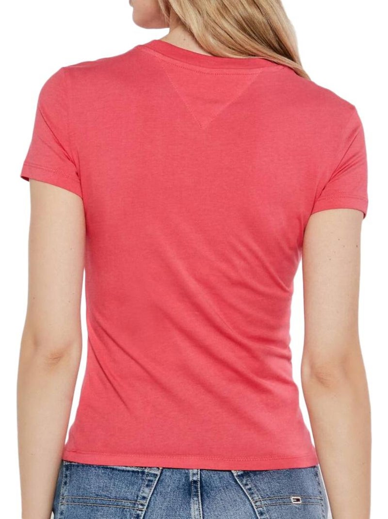 T-shirt Femme Tommy Hilfiger Rose - Kiabi