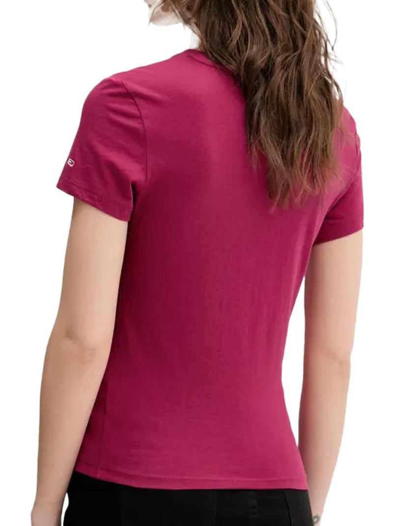 T-shirt femme tommy hilfiger Rose - Kiabi