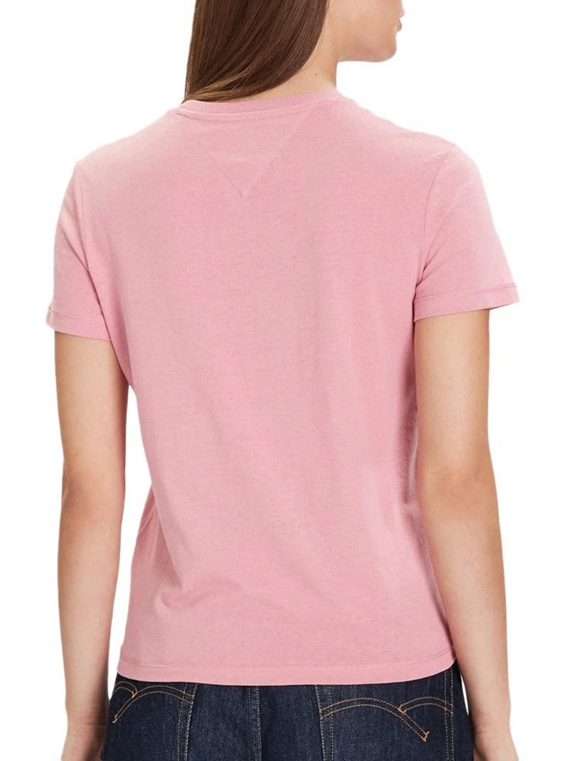 T-Shirt Femme Tommy Hilfiger Rose - Kiabi