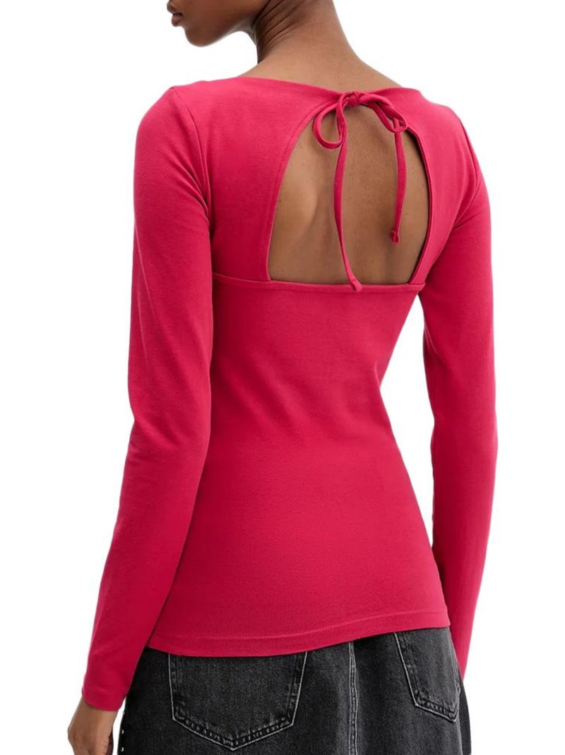 T-shirt femme tommy hilfiger Rose - Kiabi