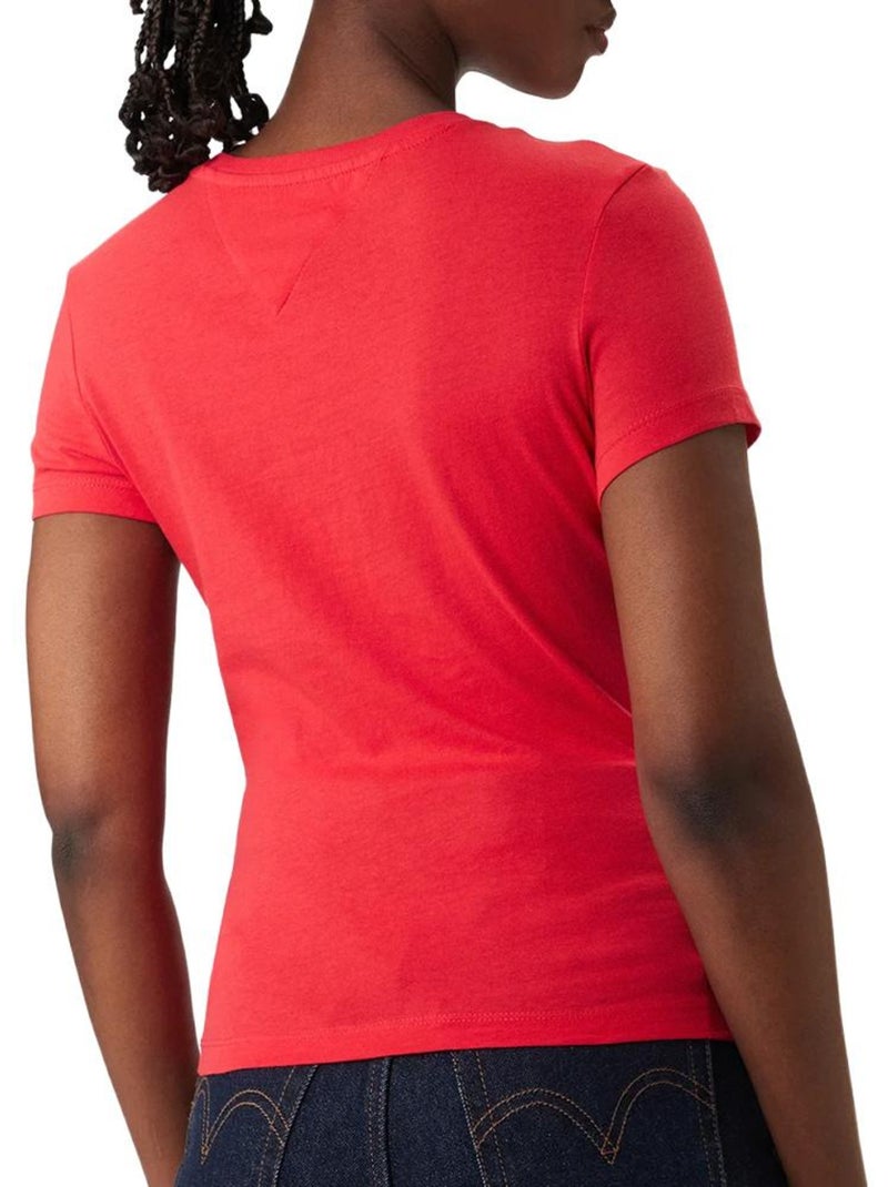 T-shirt Femme Tommy Hilfiger Rouge - Kiabi