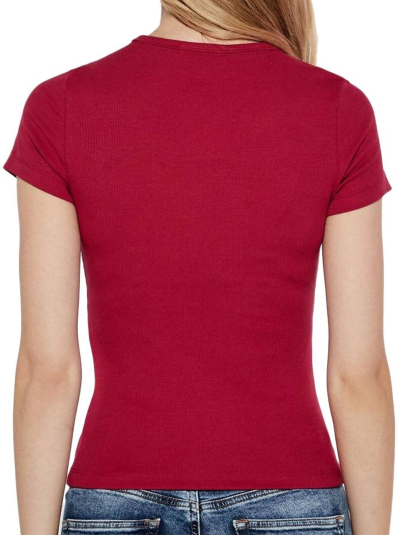 T-Shirt Femme Tommy Hilfiger Rouge - Kiabi