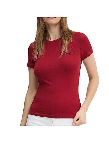 T-shirt Femme Tommy Hilfiger Slim Linear