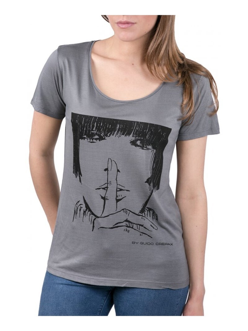 T shirt Femme Valentina Gris foncé - Kiabi