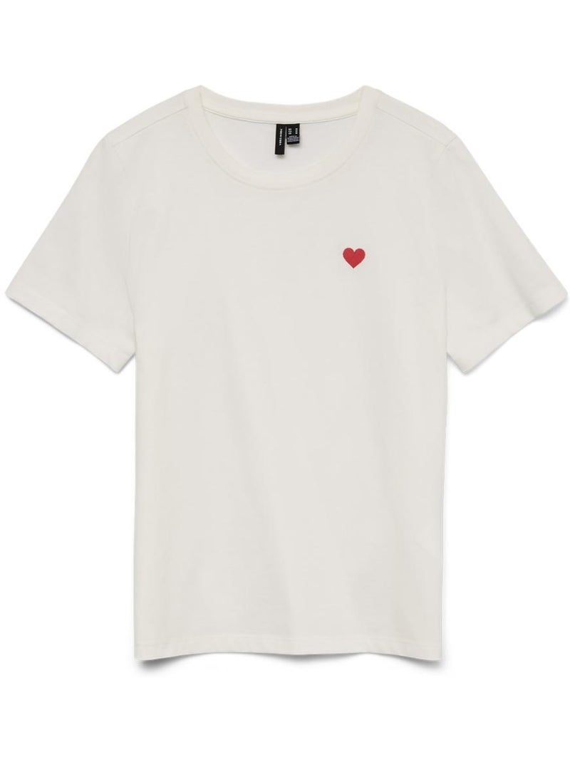 T-shirt Femme Vero Moda Blanc - Kiabi