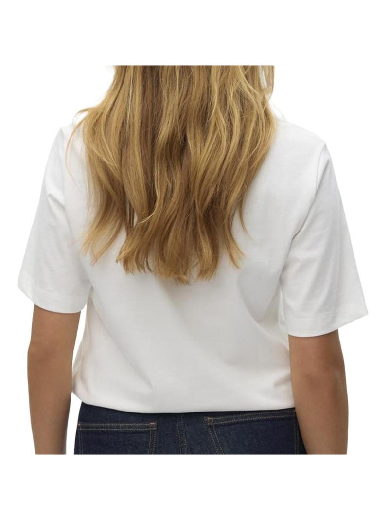 T-shirt Femme Vero Moda Blanc - Kiabi