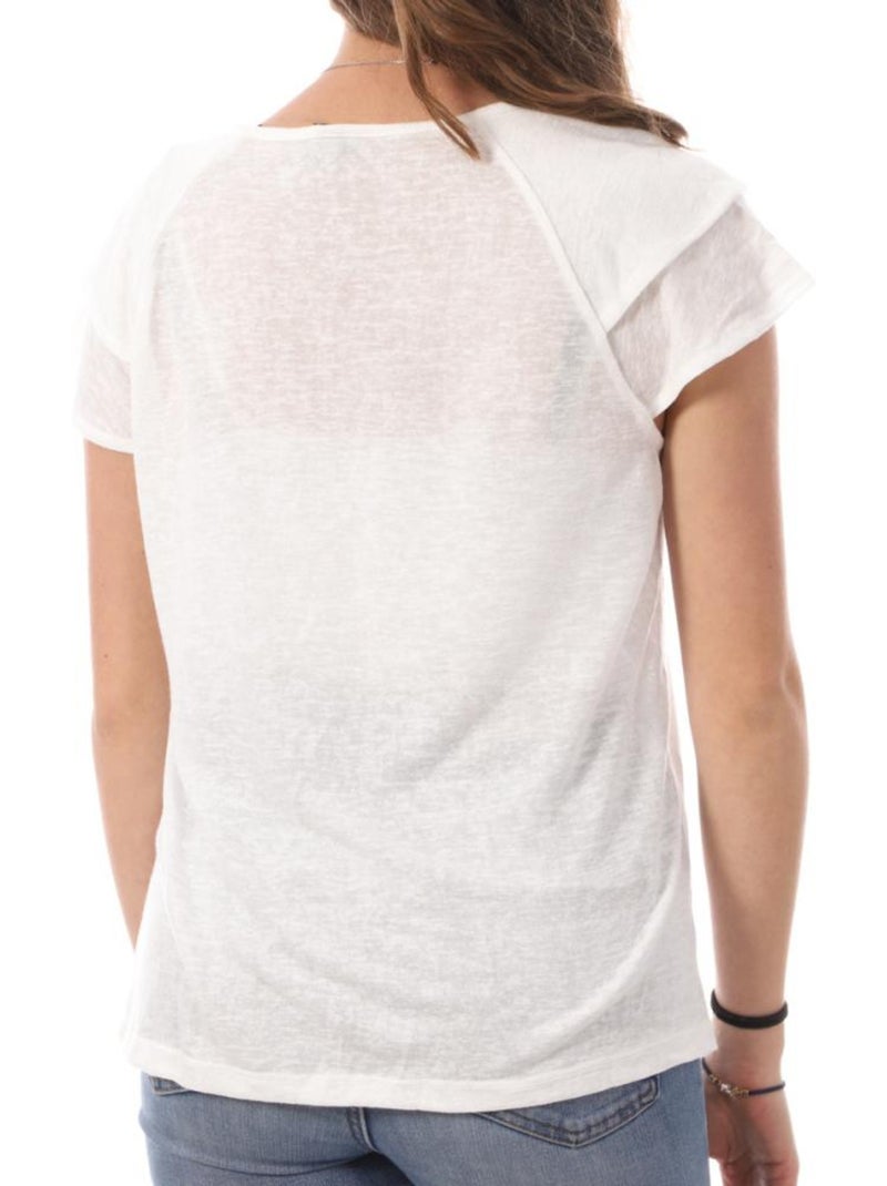 T-shirt Femme Vero Moda Blanc - Kiabi