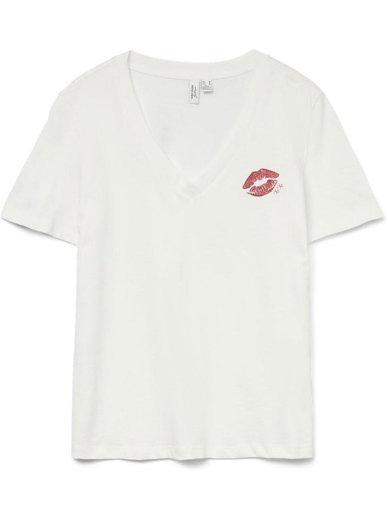 T-Shirt Femme Vero Moda Blanc - Kiabi