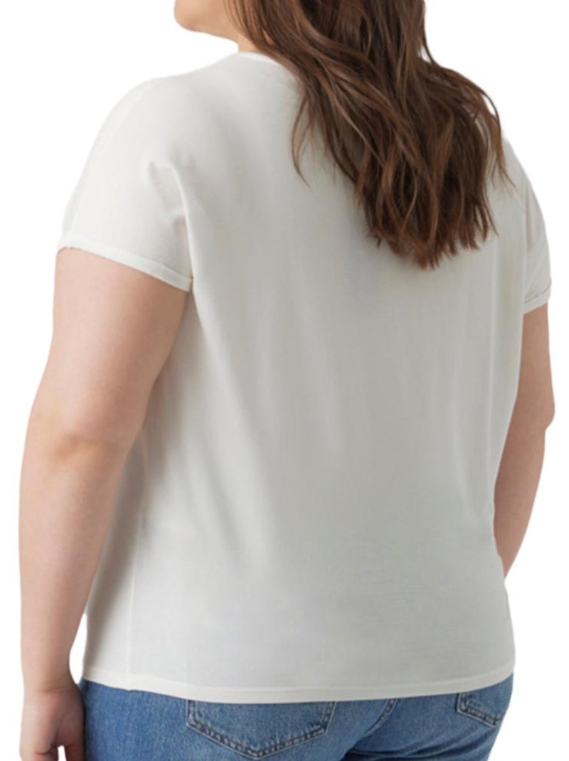T-shirt Femme Vero Moda Blanc - Kiabi