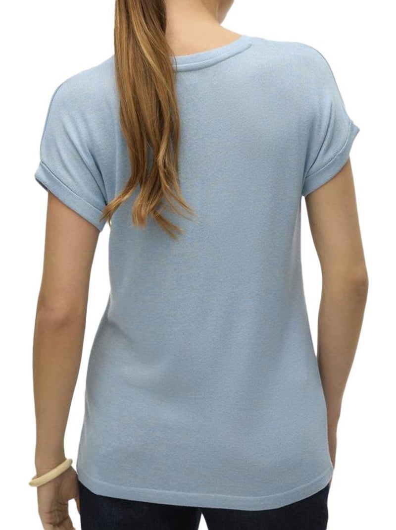 T-Shirt Femme Vero Moda Bleu ciel - Kiabi