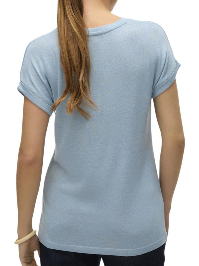 T-Shirt Femme Vero Moda Bleu clair - Kiabi