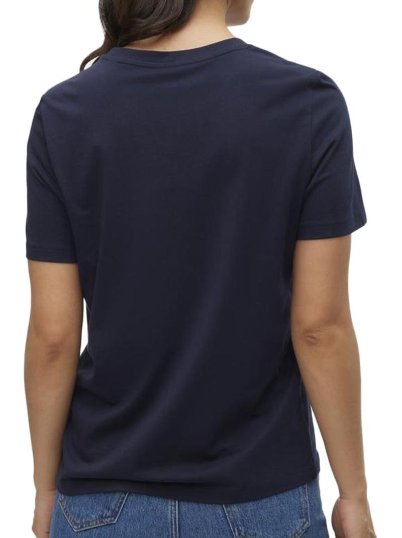 T-shirt Femme Vero Moda Bleu marine - Kiabi