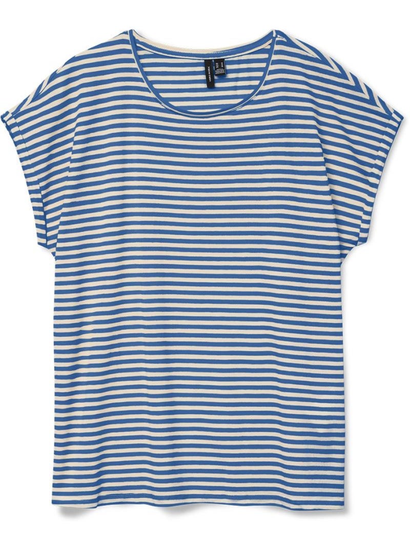 T-shirt Femme Vero Moda Bleu - Kiabi