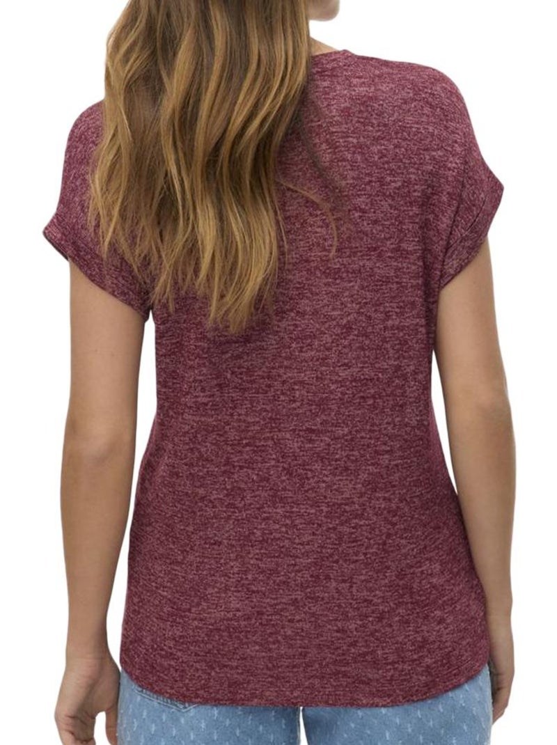 T-Shirt Femme Vero Moda Bordeaux - Kiabi
