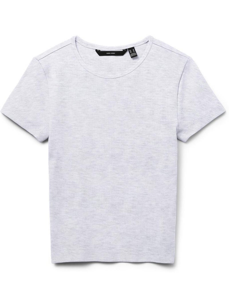 T-shirt Femme Vero Moda Gris Argenté - Kiabi