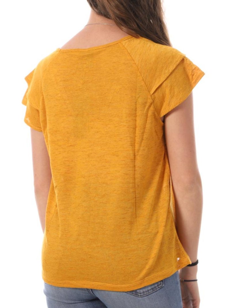 T-shirt Femme Vero Moda Jaune - Kiabi