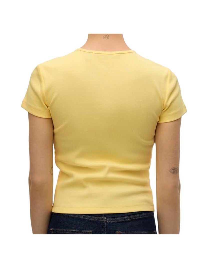 T-shirt Femme Vero Moda Jaune - Kiabi