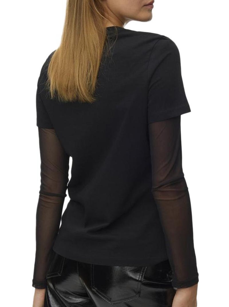 T-Shirt Femme Vero Moda Noir - Kiabi