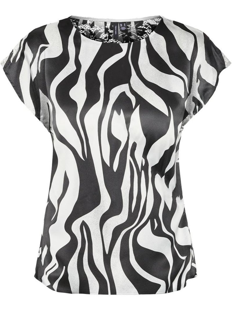 T-shirt femme vero moda Noir - Kiabi