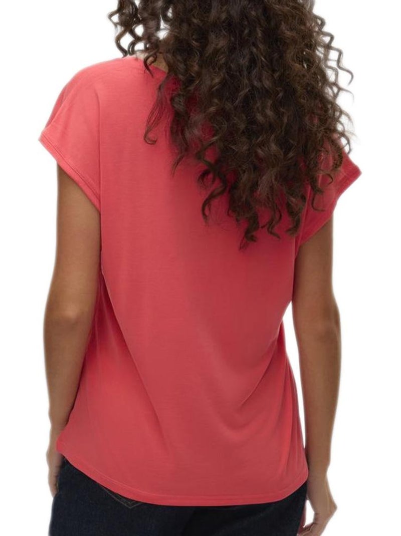 T-shirt Femme Vero Moda Rose - Kiabi