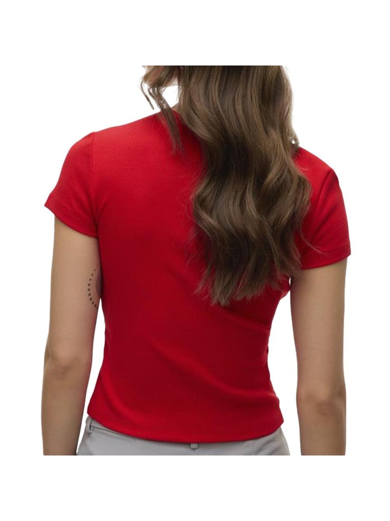 T-shirt Femme Vero Moda Rouge - Kiabi
