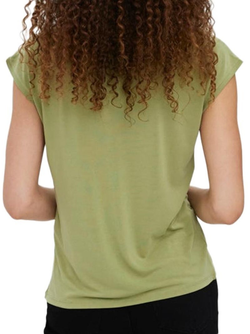 T-shirt Femme Vero Moda Vert kaki clair - Kiabi