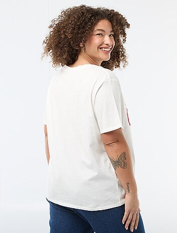 T-shirt 'fête des mères' imprimé manches courtes