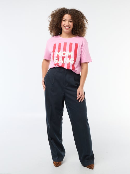 T-shirt 'fête des mères' imprimé manches courtes - Kiabi