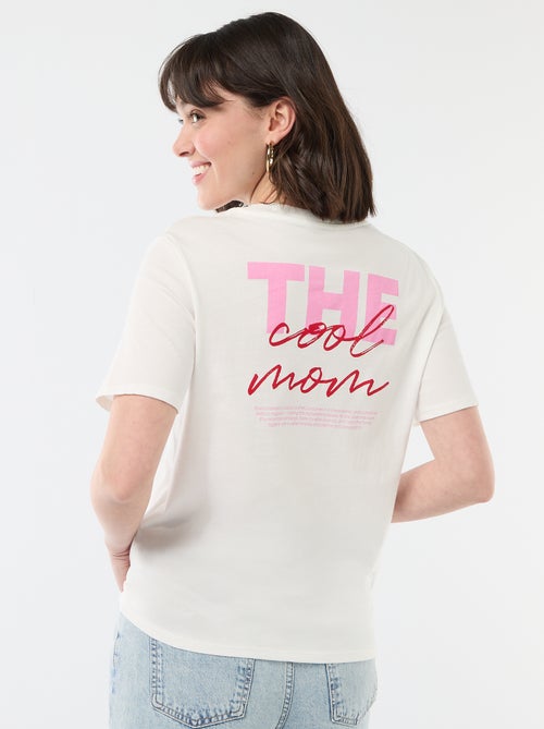 T-shirt 'fête des mères' manches courtes - Kiabi