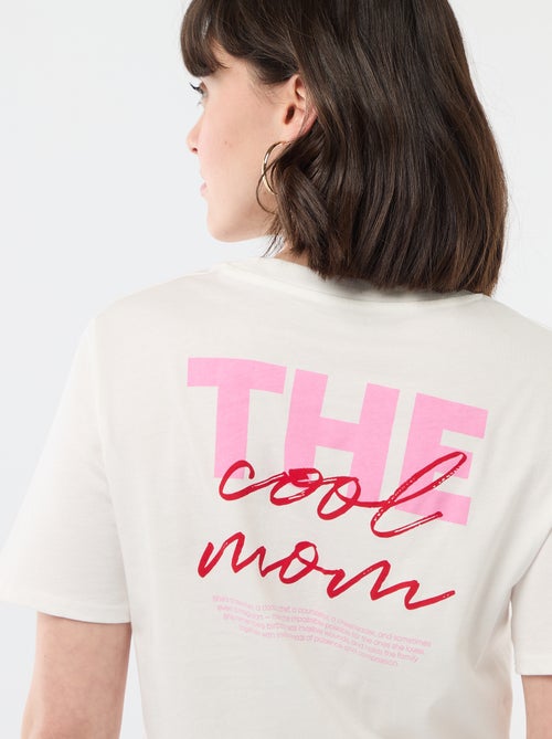 T-shirt 'fête des mères' manches courtes - Kiabi