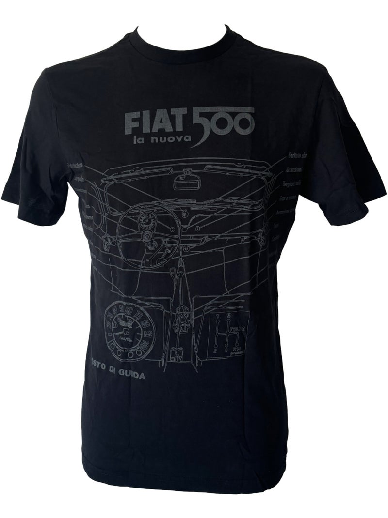 T-shirt Fiat 500 la nuova Noir - Kiabi